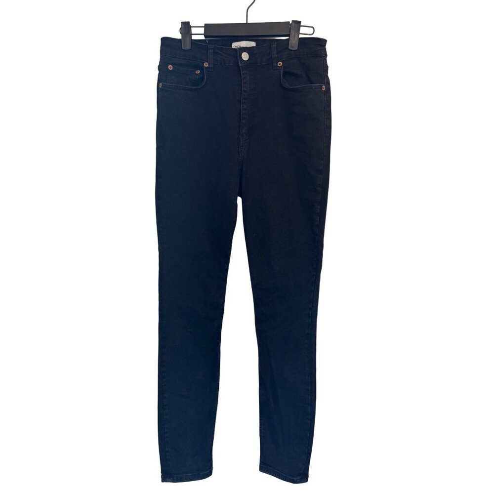 2/$30 Zara Womens Large High-Waisted L Black Skinny Jeans